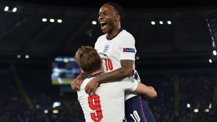 Raheem Sterling and Harry Kane have led England to the Euro 2020 final